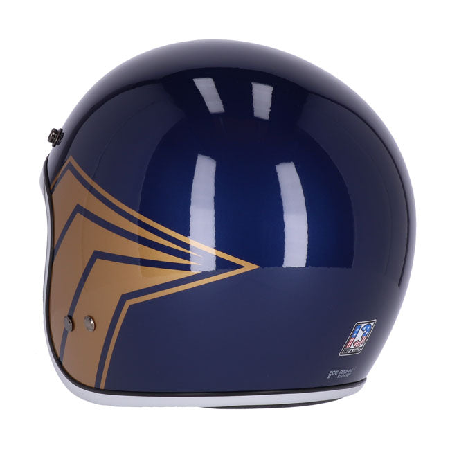 13 1/2 Skull bucket helmet crash blue