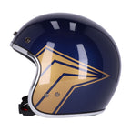 13 1/2 Skull bucket helmet crash blue