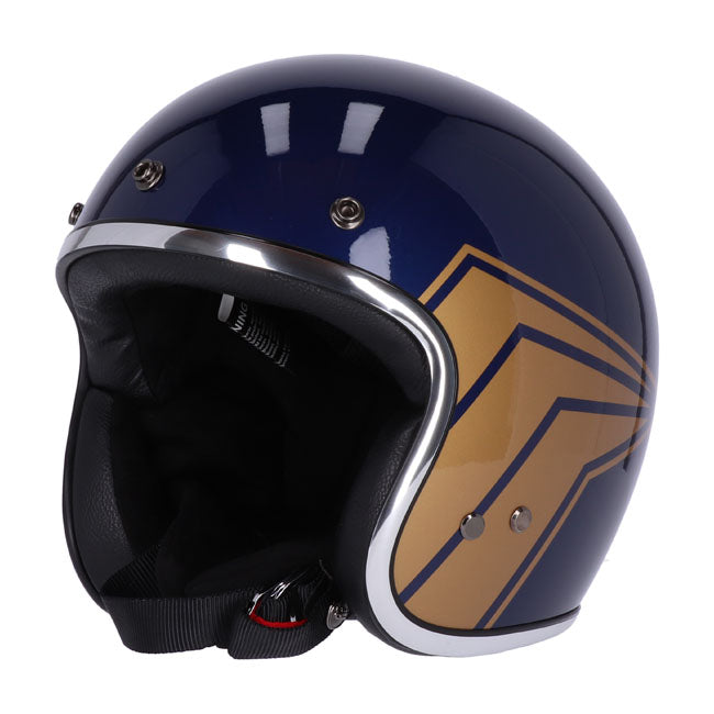 13 1/2 Skull bucket helmet crash blue