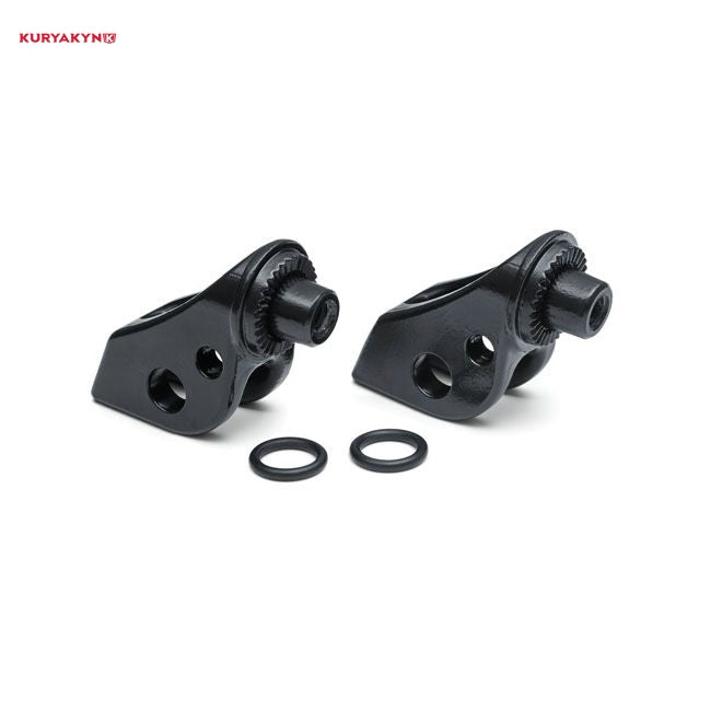 Kuryakyn, Splined peg adapters front. Satin black