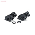 Kuryakyn, Splined peg adapters front. Satin black