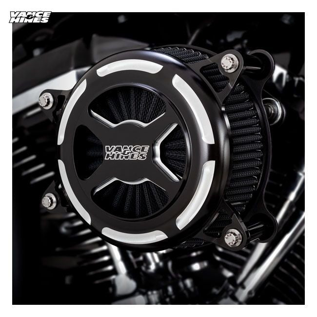 Vance & Hines, VO2 x air cleaner kit. contrast cut matte bla