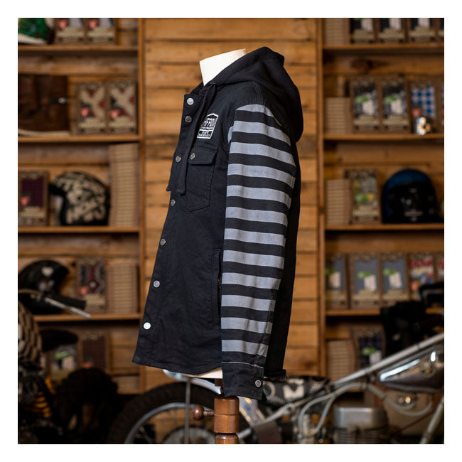 Holy Freedom Folsom hooded shirt black