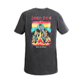 John Doe Snake on Fire T-shirt fade out black