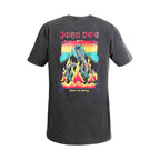 John Doe Snake on Fire T-shirt fade out black