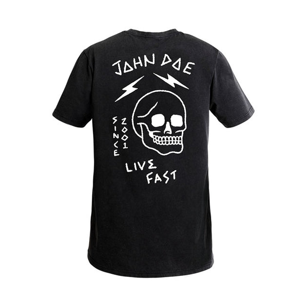 John Doe Live fast Skull T-shirt black - 1