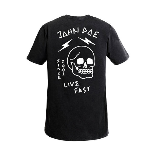 John Doe Live fast Skull T-shirt black - 1