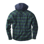 WCC Sherpa lined flannel jacket blue/green