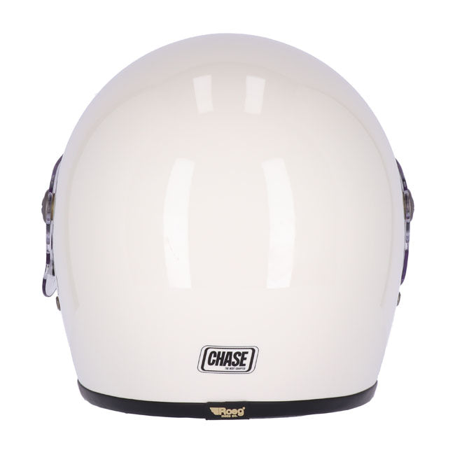 Roeg Chase helmet vintage white