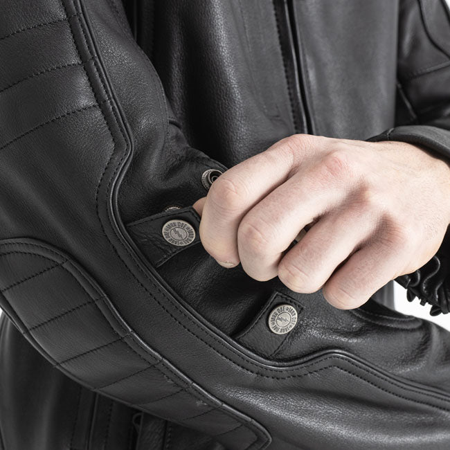 John Doe Technical Leather jacket with XTM black
