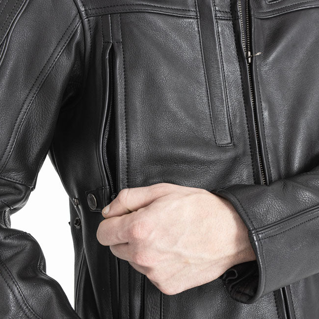 John Doe Technical Leather jacket with XTM black