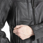 John Doe Technical Leather jacket with XTM black