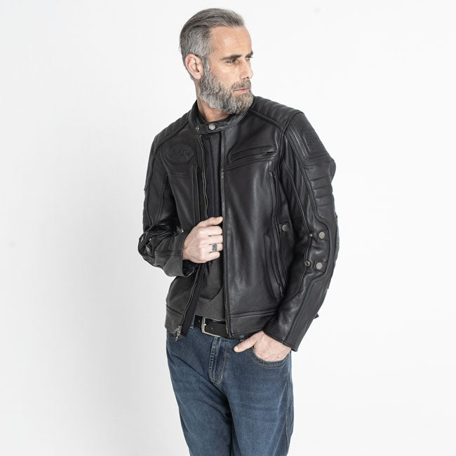 John Doe Technical Leather jacket with XTM black
