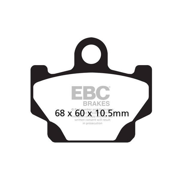 Placute de frana EBC | Front: Yamaha: 83 XJ 650 LK Seca; 82 XJ 650 Turbo; 82 XS 400...