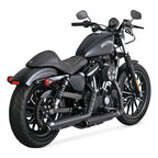 Vance & Hines, Twin slash 3" slip-on PCX mufflers. black
