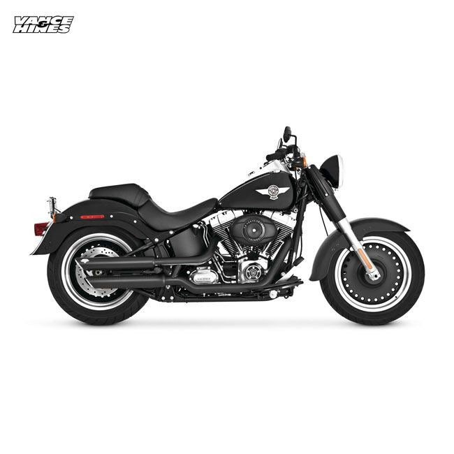 Vance & Hines, 3" twin slash slip-on PCX mufflers. black
