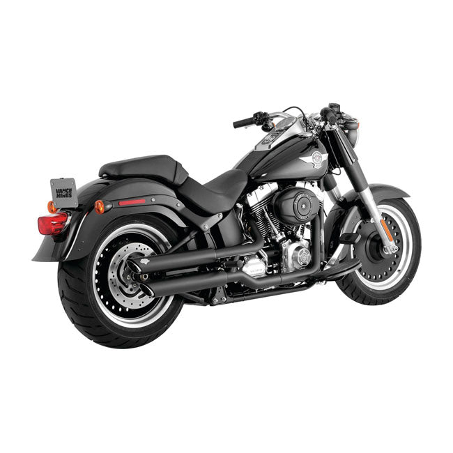Vance & Hines, 3" twin slash slip-on PCX mufflers. black