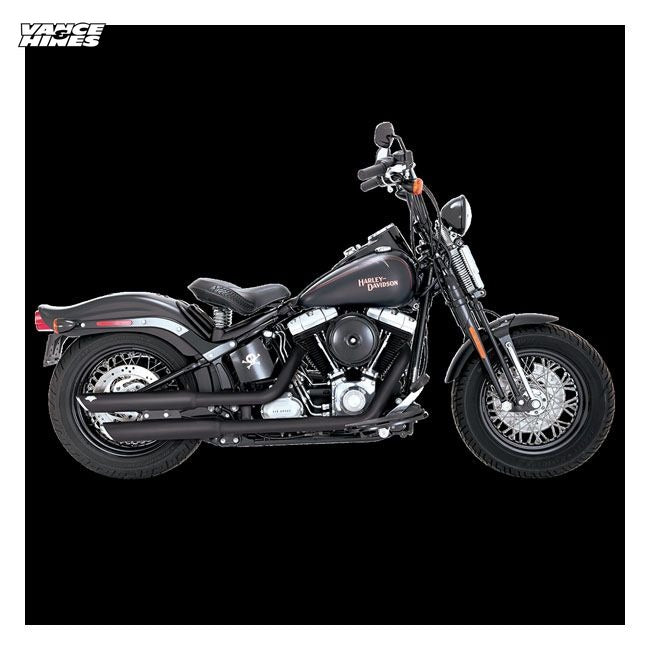 Vance & Hines, 3" Twin Slash slip-on PCX mufflers. Black