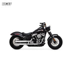 Vance & Hines, 3" twin slash slip-on PCX mufflers. chrome