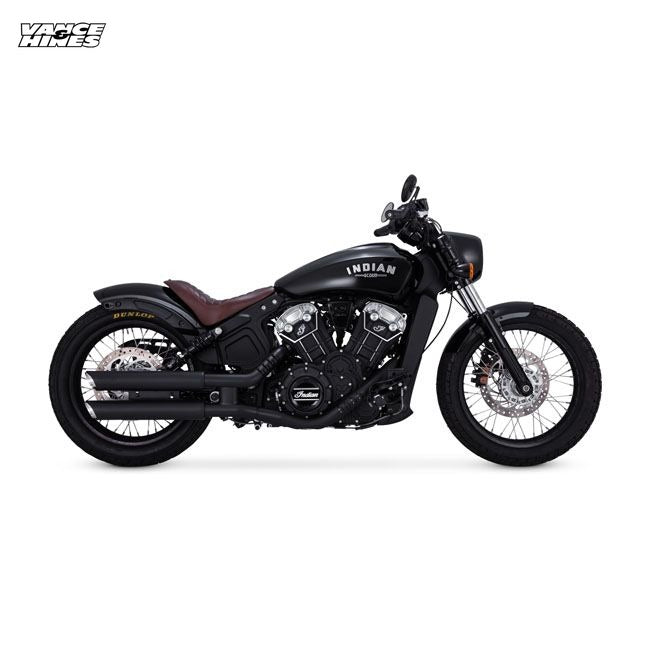 Vance & Hines, Twin Slash 3" slip-on PCX mufflers. Black