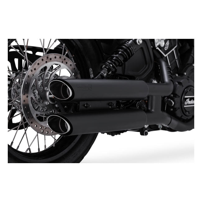 Vance & Hines, Twin Slash 3" slip-on PCX mufflers. Black