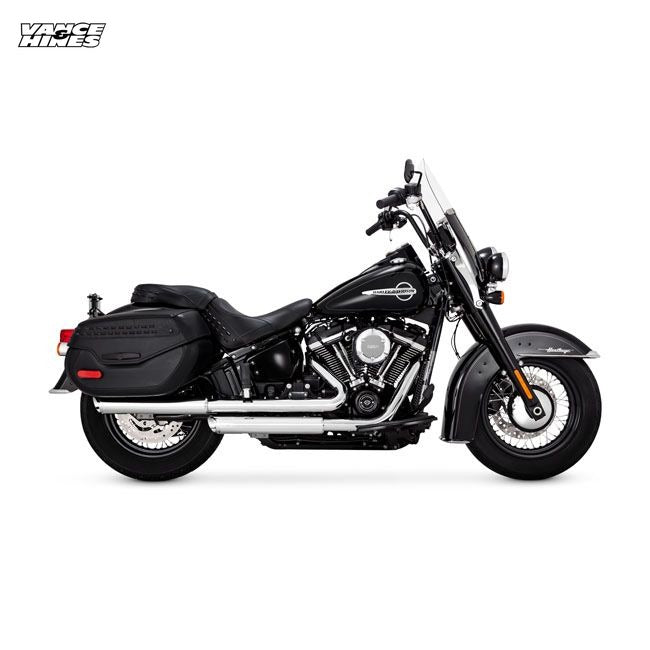 Vance & Hines, 3" twin slash slip-on PCX mufflers. chrome