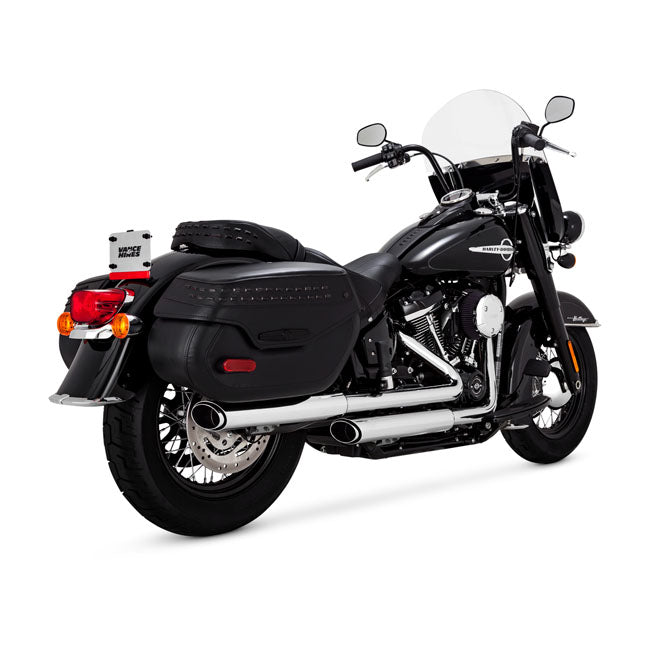 Vance & Hines, 3" twin slash slip-on PCX mufflers. chrome