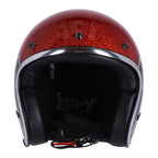 13 1/2 Skull bucket helmet flake amber
