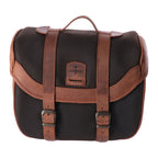 Longride, click-on Retro saddlebag waxed cotton. Khaki