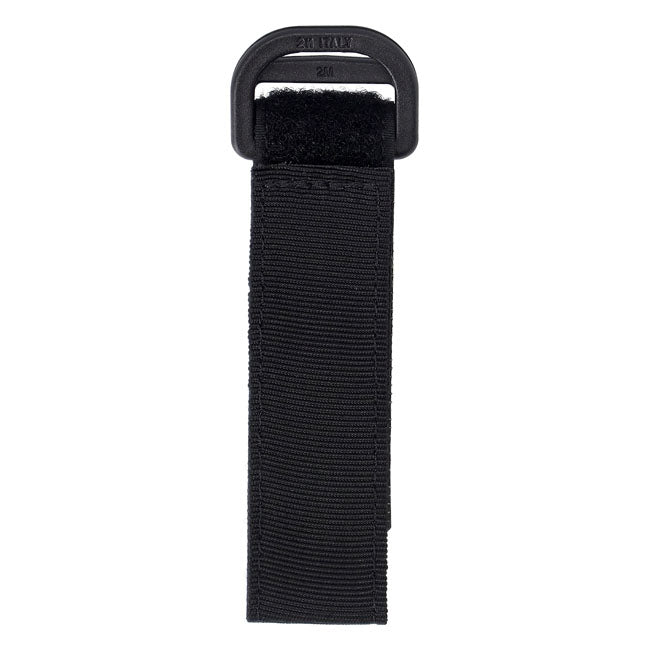 Longride, 25mm hook & loop mount strap. Black
