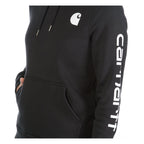 Carhartt Logo Sleeve female hoodie black
