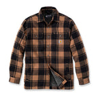 Carhartt Flannel sherpa-lined shirt Carhartt brown