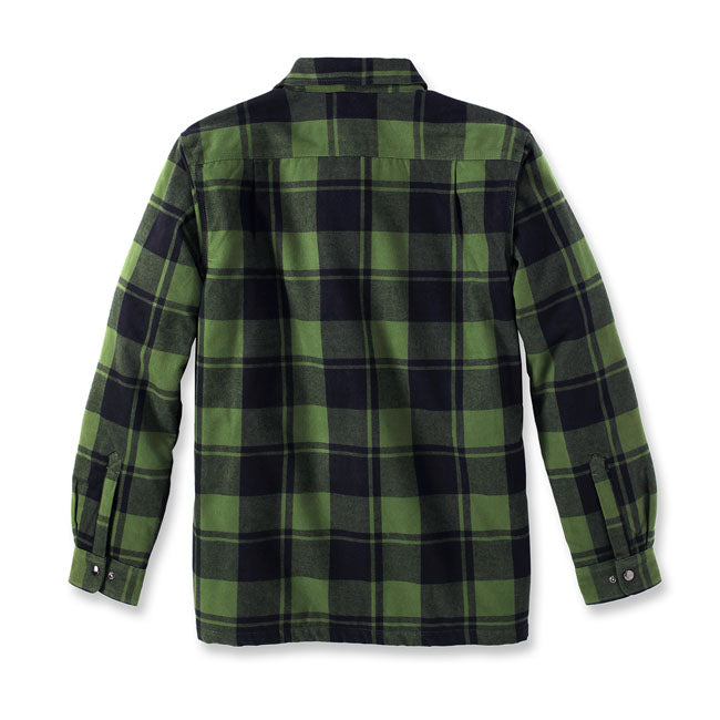 Carhartt Flannel sherpa-lined shirt chive