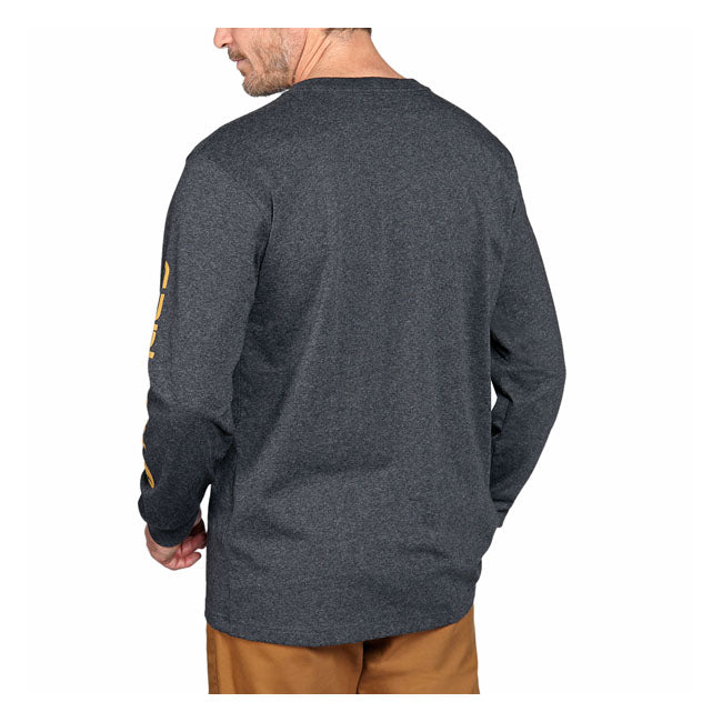 Carhartt Sleeve logo long sleeve carbon heather