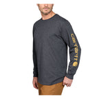 Carhartt Sleeve logo long sleeve carbon heather