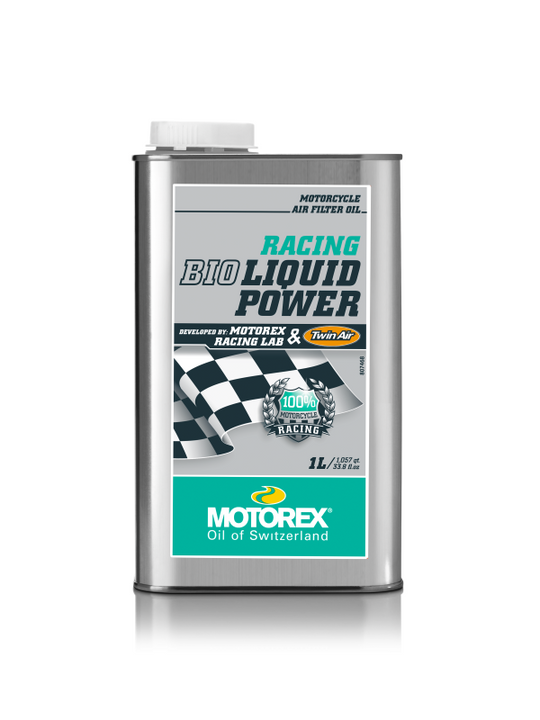 MOTOREX - AIR FILTER OIL - RACING BIO LIQUID POWER OIL - 1L