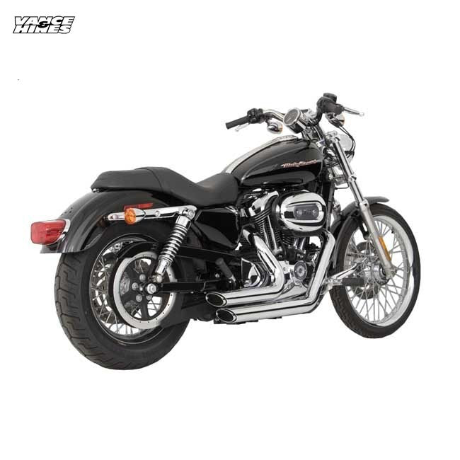 Vance & Hines, 2-1/2" Shortshots staggered exh. Chrome