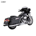 Vance & Hines, 4" Twin Slash Round slip-on mufflers. Chrome