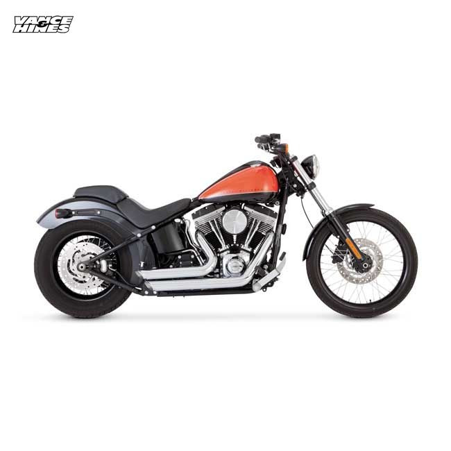Vance & Hines, 2-1/2" Shortshots staggered exh. Chrome