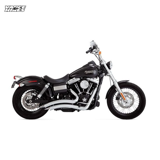 Vance & Hines, 2-1/2" Big Radius 2-2 exhaust. Chrome