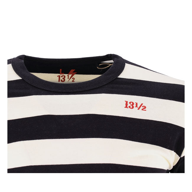 13 1/2 Behind Bars long sleeve white/black