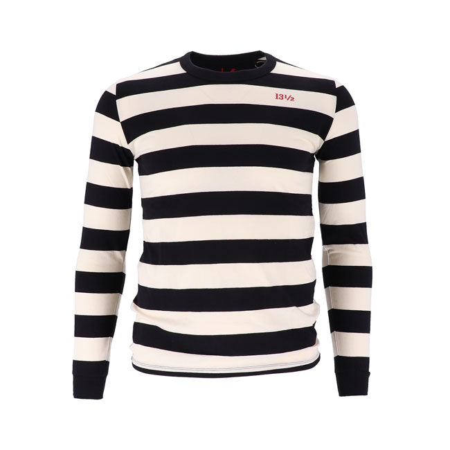 13 1/2 Behind Bars long sleeve white/black