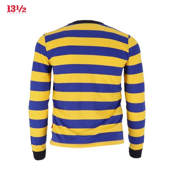 13 1/2 Behind Bars long sleeve yellow/blue