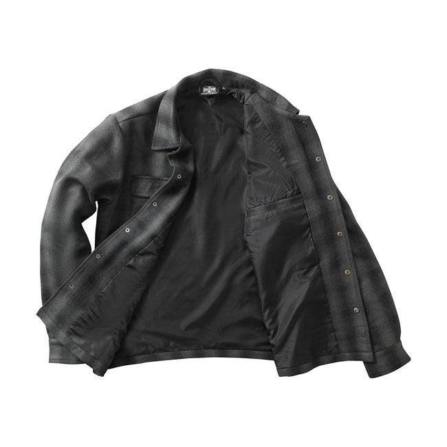 WCC Wool lined Plaidshirt charcoal/black