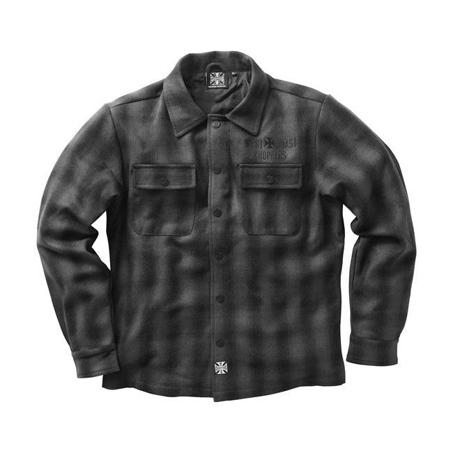 WCC Wool lined Plaidshirt charcoal/black