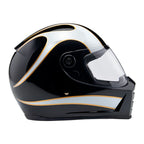 Biltwell Lane Splitter helmet white flames