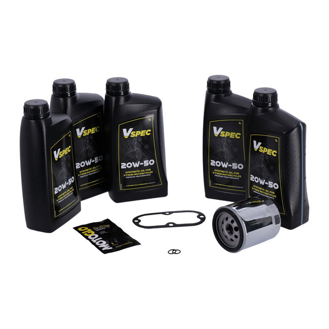 MCS, ''Big Oil'' service kit. Full synthetic. Chrome filter
