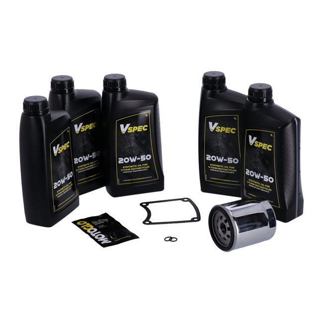 MCS, ''Big Oil'' service kit. Full synthetic. Chrome filter