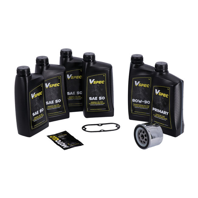 MCS, ''Big Oil'' service kit. Mineral SAE50. Chrome filter