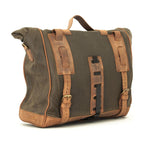Longride, ''Old Chopper'' waxed cotton saddlebag. Khaki